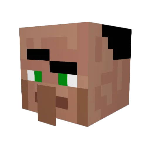 Medical03 Minecraft avatar head, 3D render