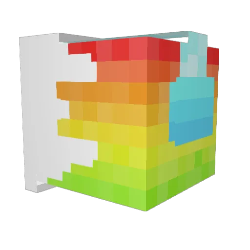 Medication_420 Minecraft avatar head, 3D render