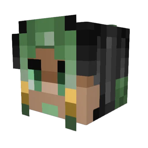 Medicine_Man1273 Minecraft avatar head, 3D render