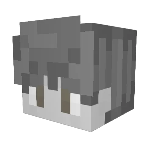 MediochrePlayer Minecraft avatar head, 3D render
