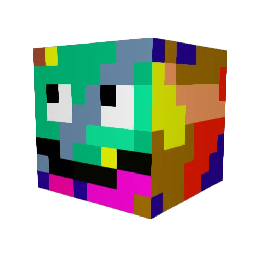 MediocreMid88 Minecraft avatar head, 3D render