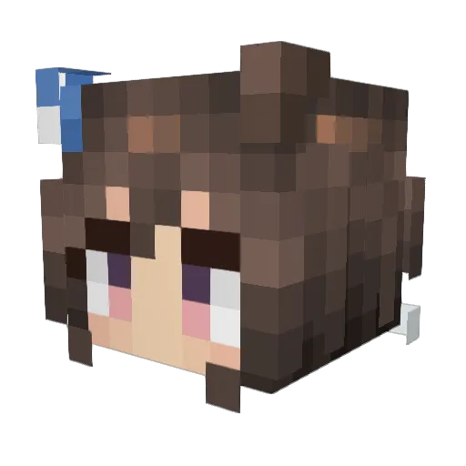 Mediocri Minecraft avatar head, 3D render