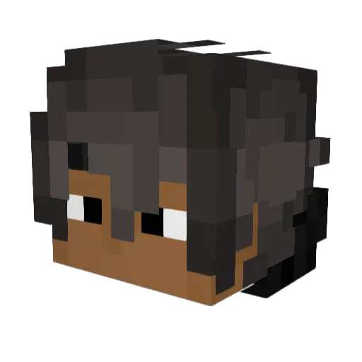Medioon Minecraft avatar head, 3D render