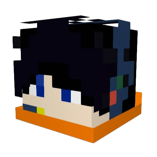 Meditation_MX Minecraft avatar head, 3D render
