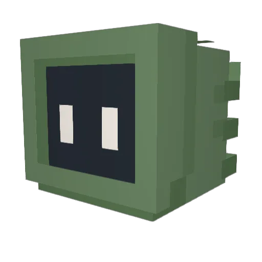 Mednis_ Minecraft avatar head, 3D render