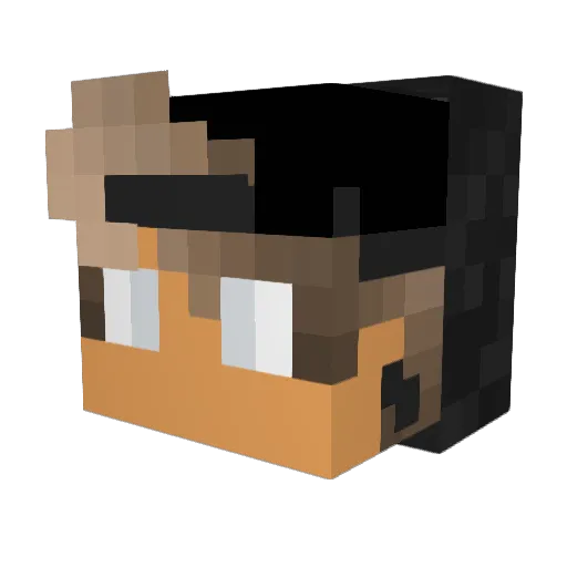 MedoxGamer Minecraft avatar head, 3D render