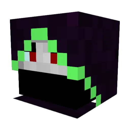 MedranSolus Minecraft avatar head, 3D render