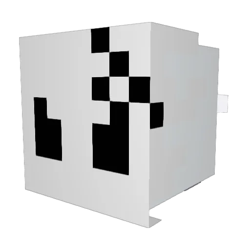 Medsylicious Minecraft avatar head, 3D render