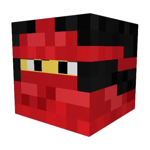 Meduoliss Minecraft avatar head, 3D render