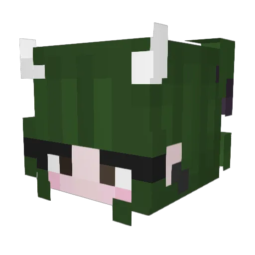 Medusa317 Minecraft avatar head, 3D render