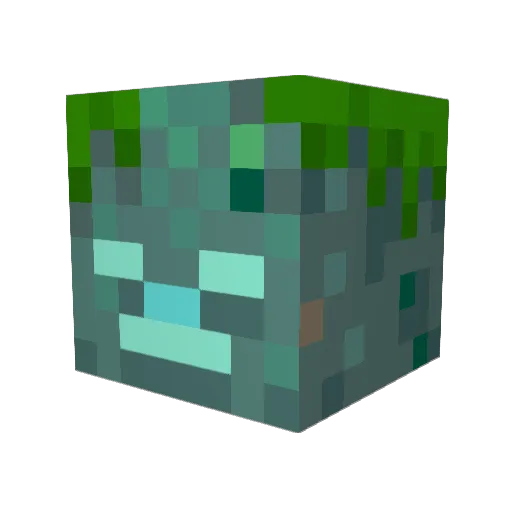 MedusaSnek Minecraft avatar head, 3D render