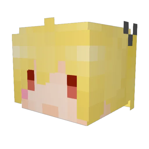 Medusaaaa Minecraft avatar head, 3D render