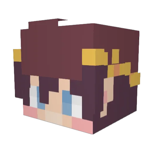 Medusillo21 Minecraft avatar head, 3D render