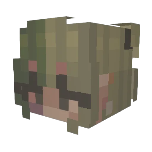 Medved___ Minecraft avatar head, 3D render