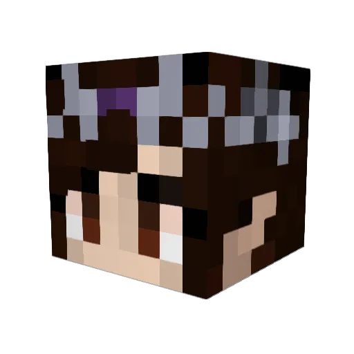 Medvedina Minecraft avatar head, 3D render