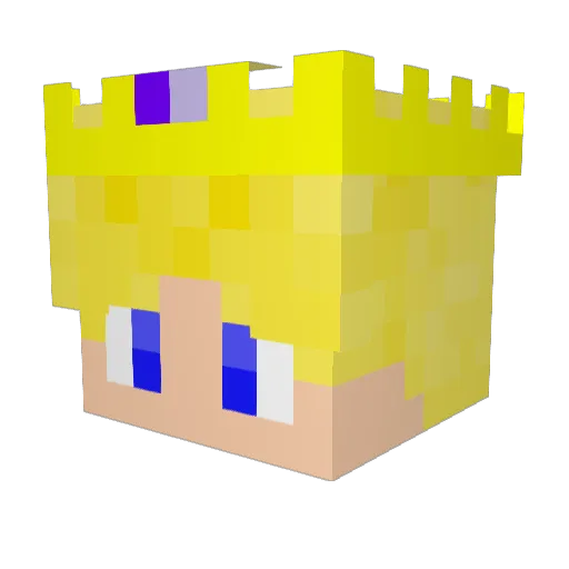 Medvegonok Minecraft avatar head, 3D render
