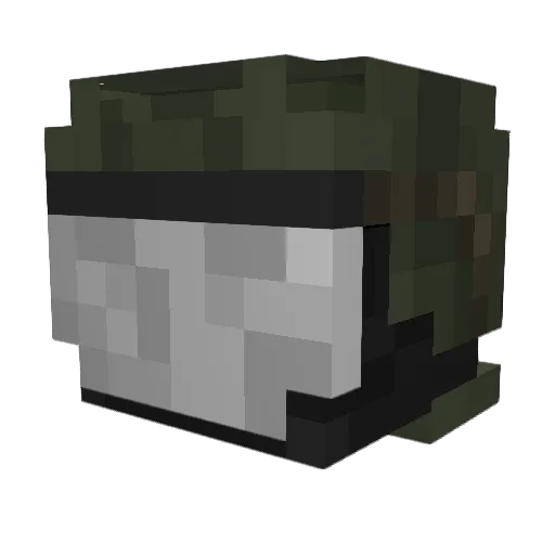Medyv Minecraft avatar head, 3D render
