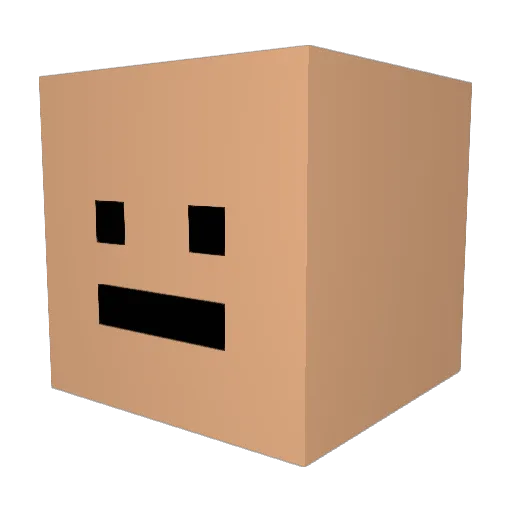 Mee1025 Minecraft avatar head, 3D render
