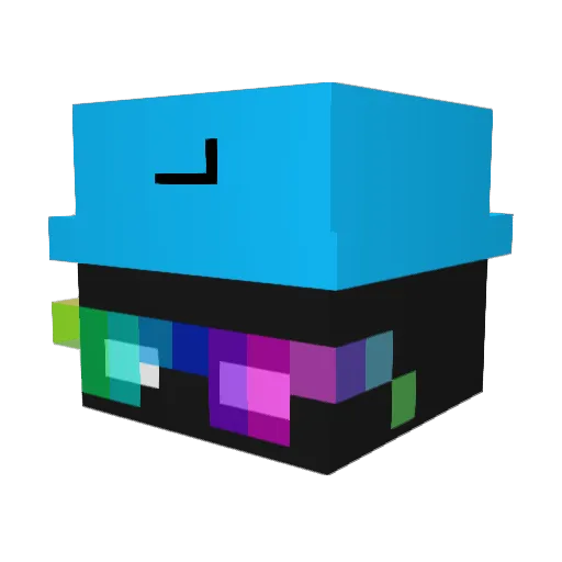 MeeBear Minecraft avatar head, 3D render
