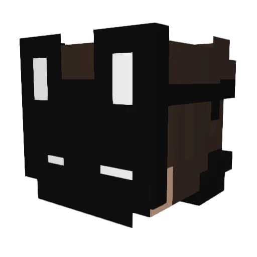 MeeDrago Minecraft avatar head, 3D render
