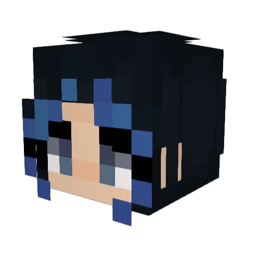 MeeMee10 Minecraft avatar head, 3D render