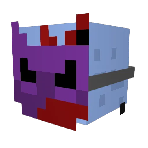 MeeMeow7864 Minecraft avatar head, 3D render