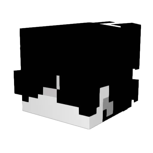 Meebling Minecraft avatar head, 3D render