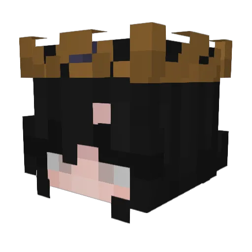 Meedica Minecraft avatar head, 3D render
