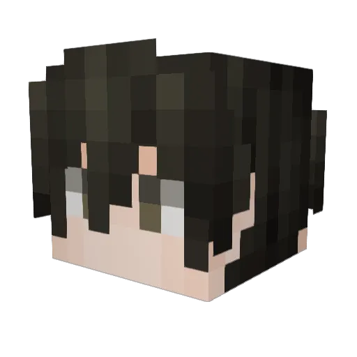 Meeee_ Minecraft avatar head, 3D render