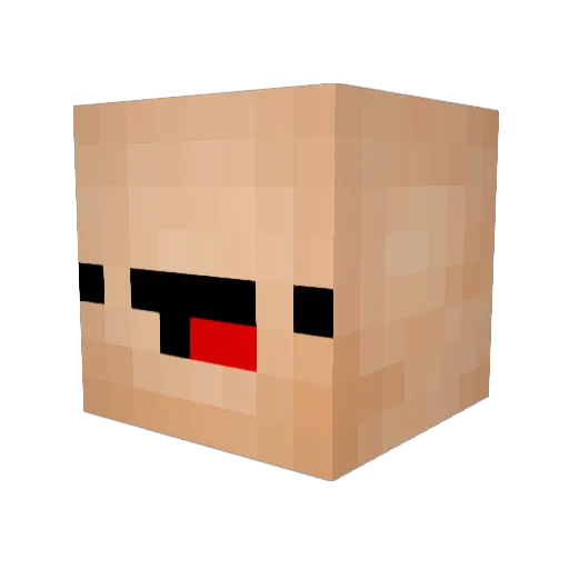 Meef69 Minecraft avatar head, 3D render