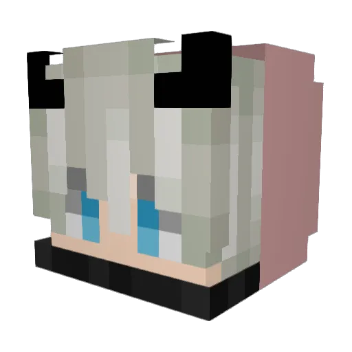 Meego233 Minecraft avatar head, 3D render
