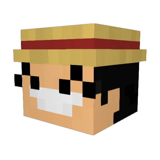 Meehlers Minecraft avatar head, 3D render