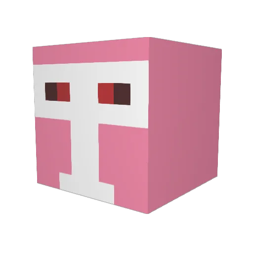 MeekMillie Minecraft avatar head, 3D render