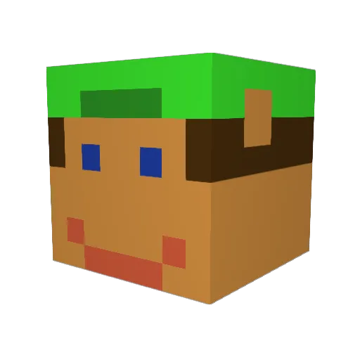 MeekRanger Minecraft avatar head, 3D render