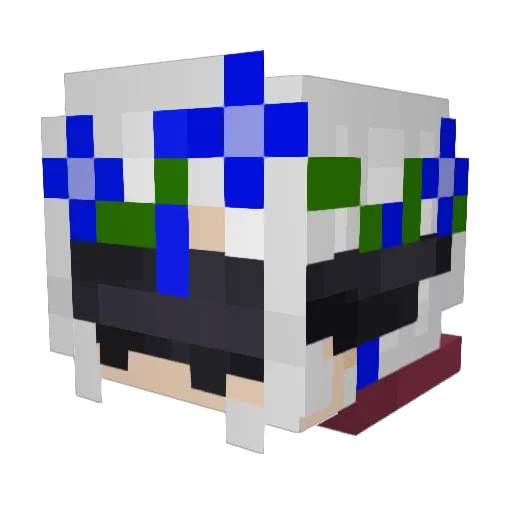 Meeka52 Minecraft avatar head, 3D render
