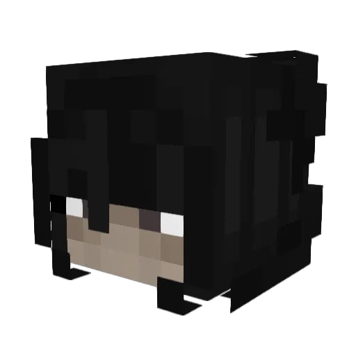 Meekeel Minecraft avatar head, 3D render