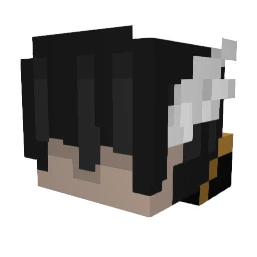 MeekoShinobi Minecraft avatar head, 3D render