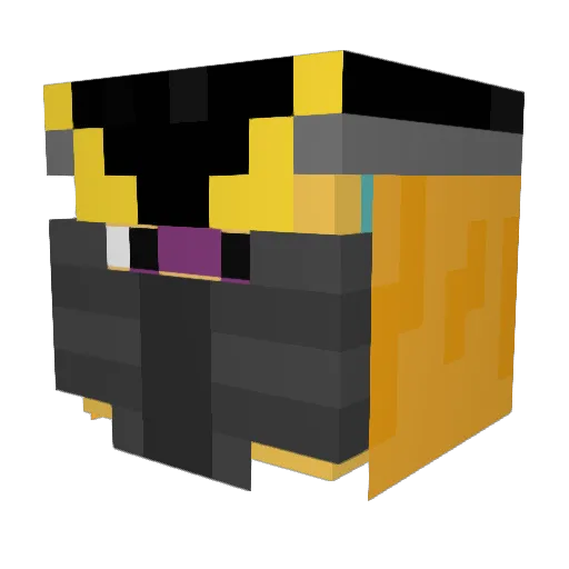 Meekrobite Minecraft avatar head, 3D render