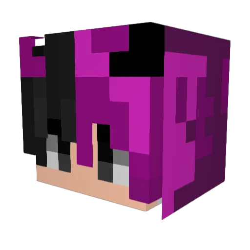 Meeky318 Minecraft avatar head, 3D render