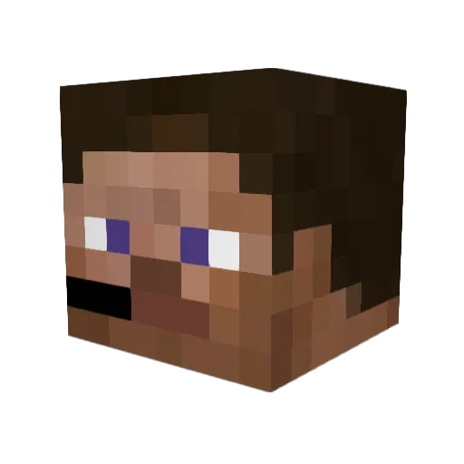 Meend Minecraft avatar head, 3D render