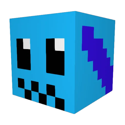 Meep13245 Minecraft avatar head, 3D render