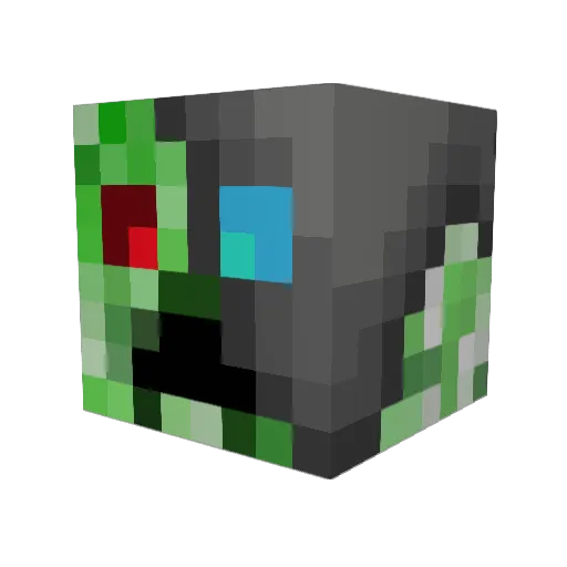 MeepSucksCock Minecraft avatar head, 3D render