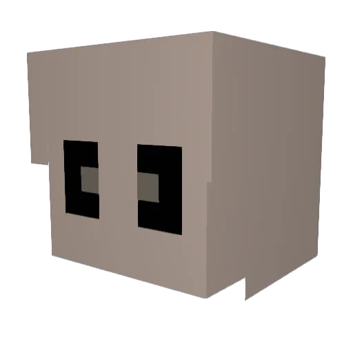 MeepTeep Minecraft avatar head, 3D render