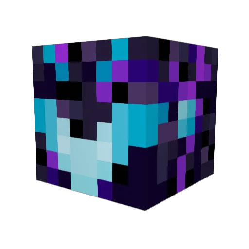 Meep_VR Minecraft avatar head, 3D render