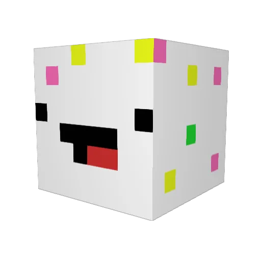 Meepo_Kid Minecraft avatar head, 3D render