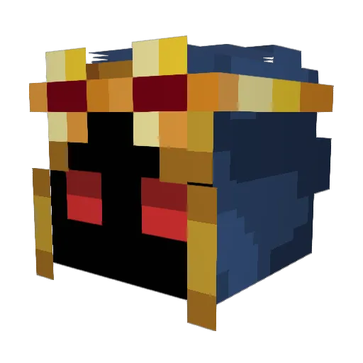 Meeps_16512 Minecraft avatar head, 3D render