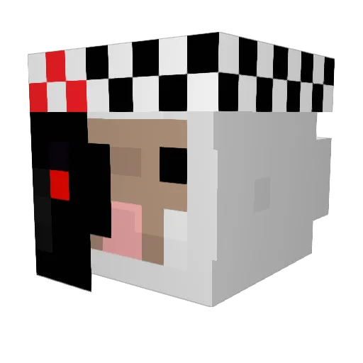 MeeptheSheep5 Minecraft avatar head, 3D render