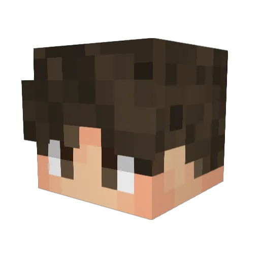 MeerSplat Minecraft avatar head, 3D render