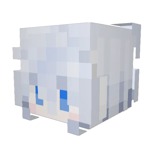 Meerveldd Minecraft avatar head, 3D render