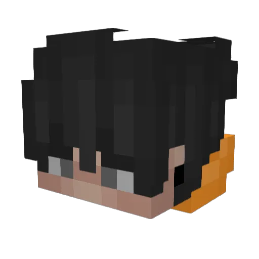 Meerxx Minecraft avatar head, 3D render